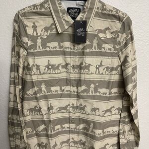 Roper Tan Lightweight Western Shirt Jacket